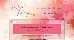 Desktop Screenshot of livingartsfloral.com