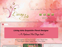 Tablet Screenshot of livingartsfloral.com